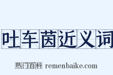 吐车茵近义词是什么意思的图片